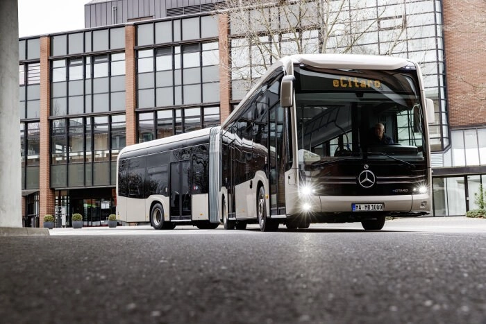 El eCitaro, autobús eléctrico desarrollado y fabricado en Alemania. Foto. Mercedes-Benz Autobuses. 