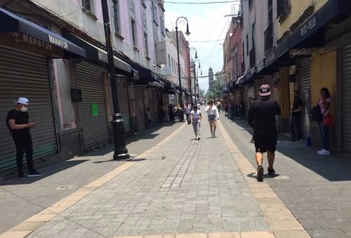 Una calle en el Centro Histórico de la  Ciudad de México. Foto Guillermo Sologuren /Archivo