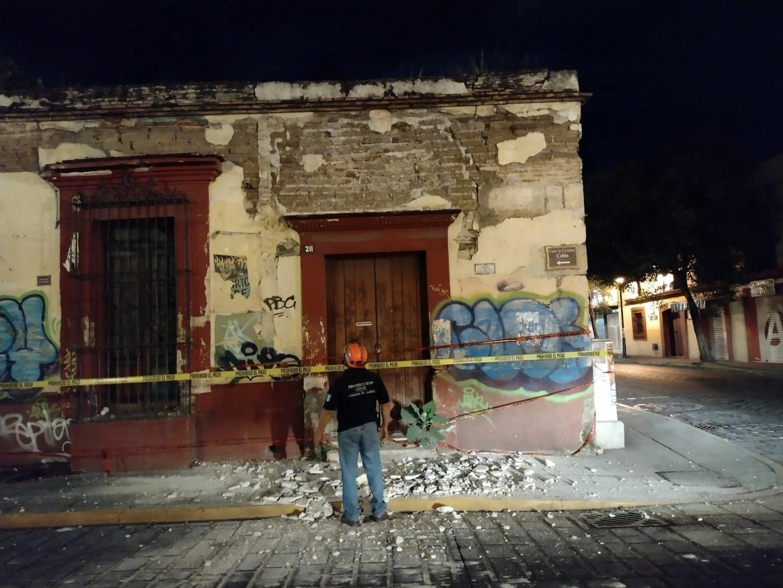 "Afortunadamente el sismo de 6.0, con epicentro en Matías Romero, no causó pérdida de vidas humanas y los daños materiales fueron mínimos”, refirió el mandatario. Foto tomada de la red social X @PCMunOax