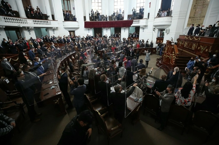 Sesión en el Congreso de la Ciudad de México. Foto José Antonio López / Archivo
