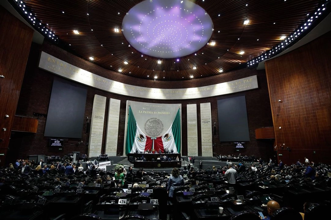 Diputados durante la sesión en la que se vota la Ley de Seguridad Pública, en la Ciudad de México, el 25 de junio de 2025. Foto