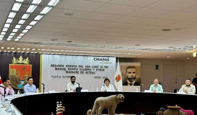 La firma se realizó en las instalaciones del Palacio de Gobierno del Estado de Chiapas. Foto Segob