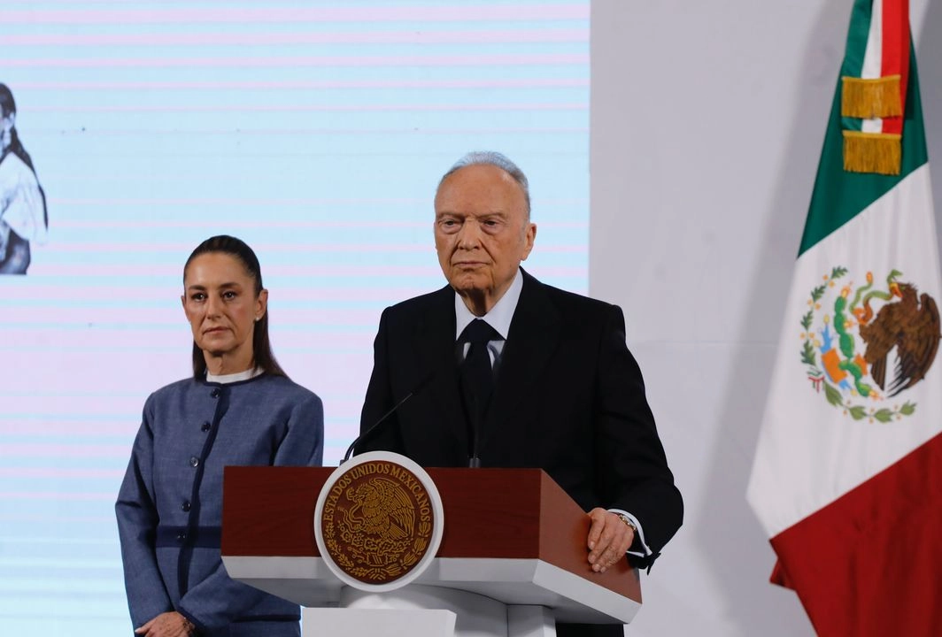 El fiscal general de la República, Alejandro Gertz Manero, durante la conferencia matutina en Palacio Nacional, el 25 de marzo de 2025. Foto 