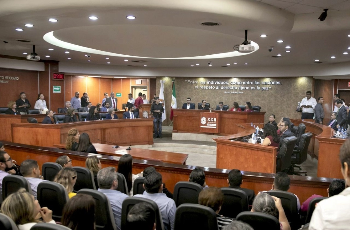 En imagen de archivo, el pleno del Congreso de Baja California. Foto Cuartoscuro / Archivo
