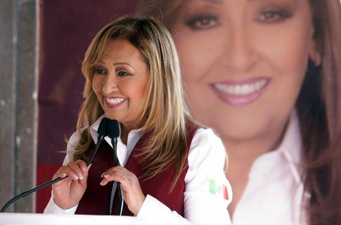 Lorena Cuéllar Cisneros, candidata a la gubernatura por la coalición “Juntos Haremos Historia en Tlaxcala”. Foto La Jornada de Oriente