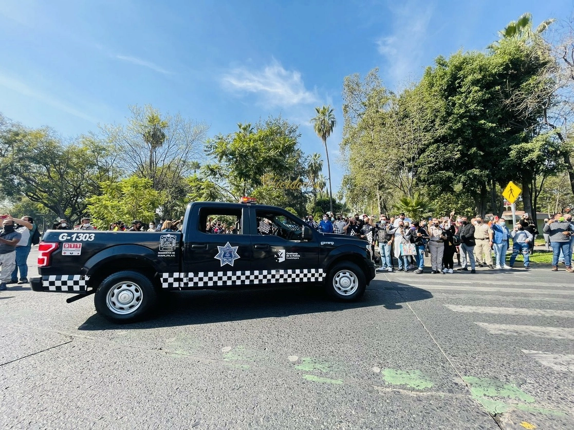 Unidad de la Policía Municipal de Guadalajara. Foto tomada de la cuenta de Twitter @PoliciaGDL