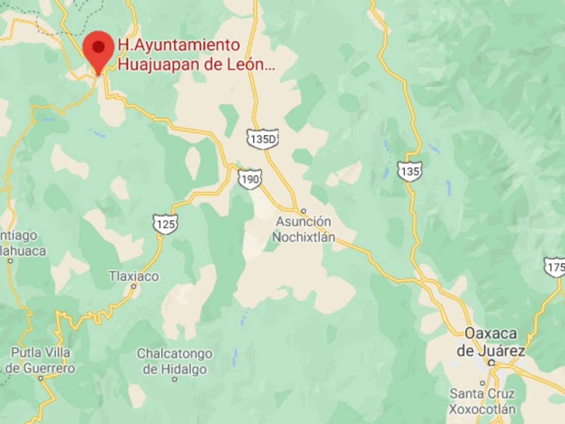 El ayuntamiento de Huajuapan de León, en el estado de Oaxaca, ha obstaculizado la entrega de los recursos que deberían ejercer diversas comunidades indígenas de la entidad. Imagen tomada de Google Maps 