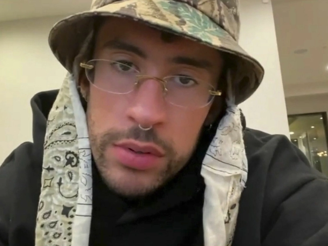 El cantante puertorriqueño Bad Bunny dio positivo a Covid-19, informó su publicista. Foto ABC vía Ap 