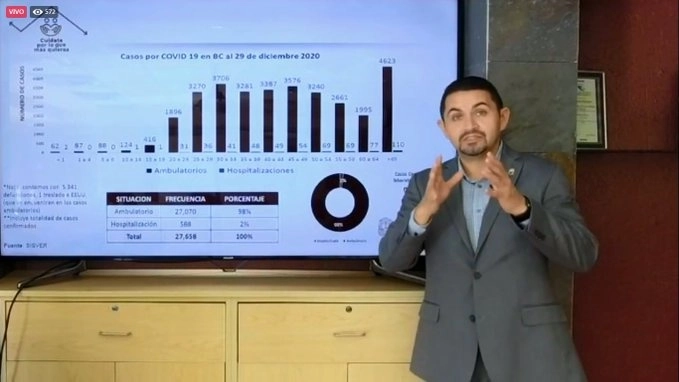 Alonso Pérez Rico, secretario de Salud de Baja California. Foto Tomada del Twitter @Jaime_BonillaV