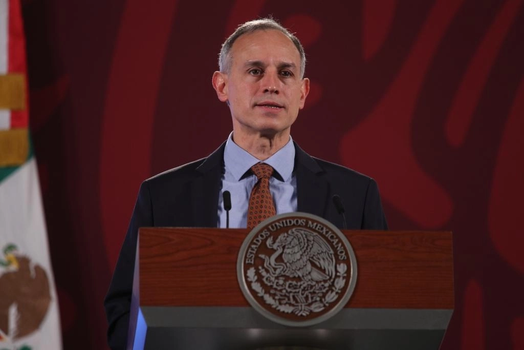 El doctor Hugo López-Gatell, subsecretario de Prevención y Promoción de la Salud, durante la conferencia presidencial matutina en Palacio Nacional, en la Ciudad de México, el 25 de enero de 2022. Foto María Luisa Severiano