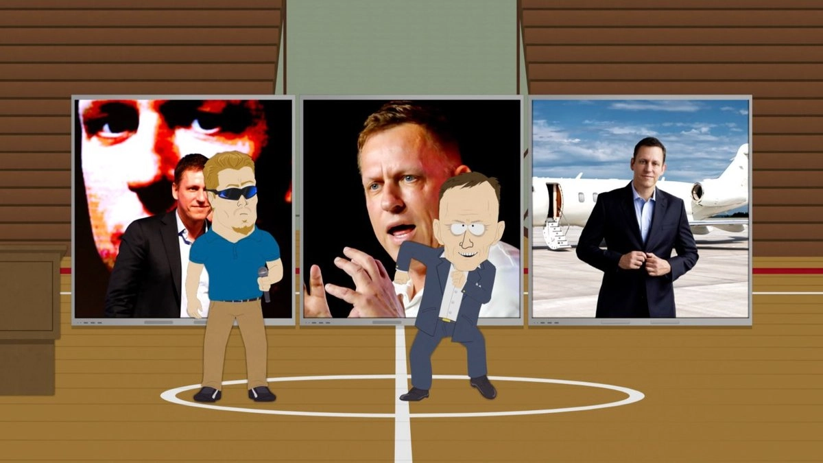 El multimillonario Peter Thiel calificó de “legionarios del Anticristo” a los críticos de la inteligencia artificial de Silicon Valley. La serie de televisión estadunidense South Park realizó una parodia al respecto.