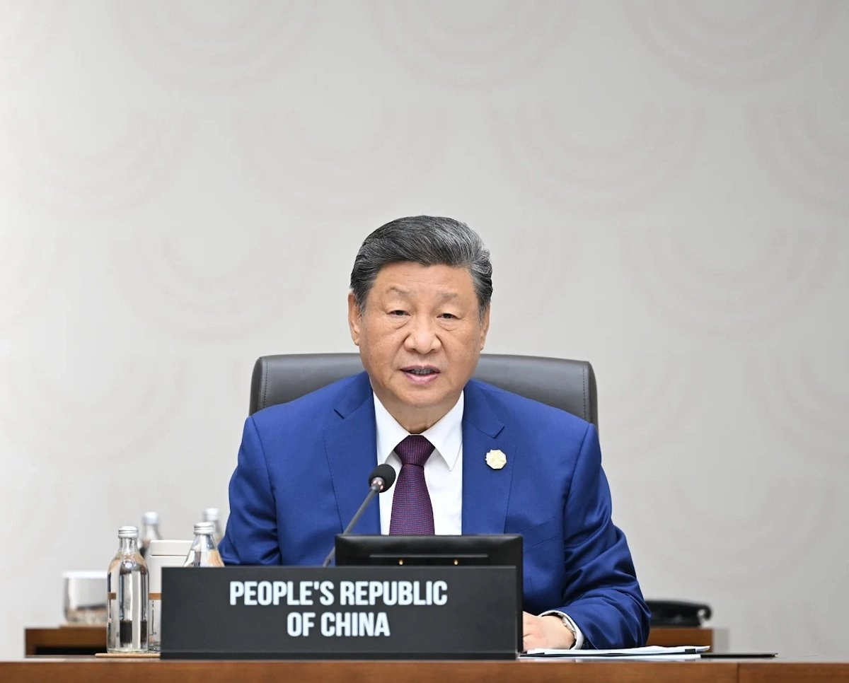  El presidente chino, Xi Jinping, en la 32 reunión de líderes económicos del Foro de Cooperación Económica Asia-Pacífico (APEC).