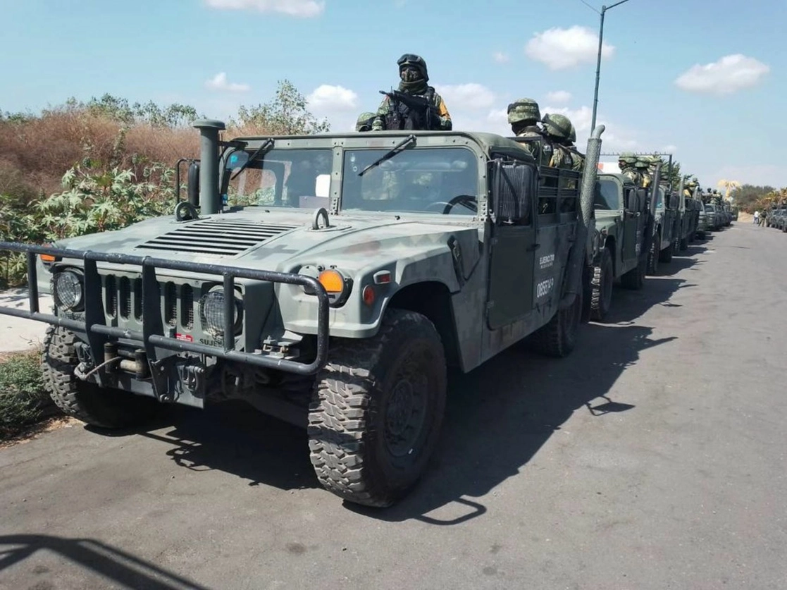 Elementos del Ejército Mexicano en el estado de Colima refuerzan la seguridad. Foto Cuartoscuro / Archivo
