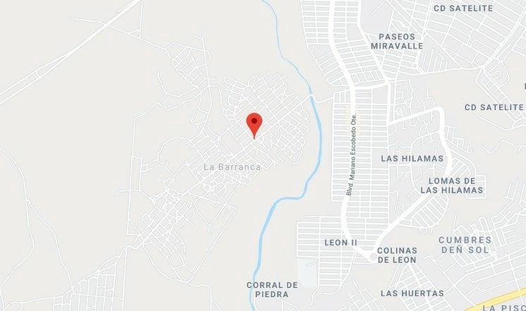 La Guardia Nacional realizaban un operativo en la colonia Barranca de Venaderos cuando fueron atacados a balazos. Captura de imagen de Google Maps