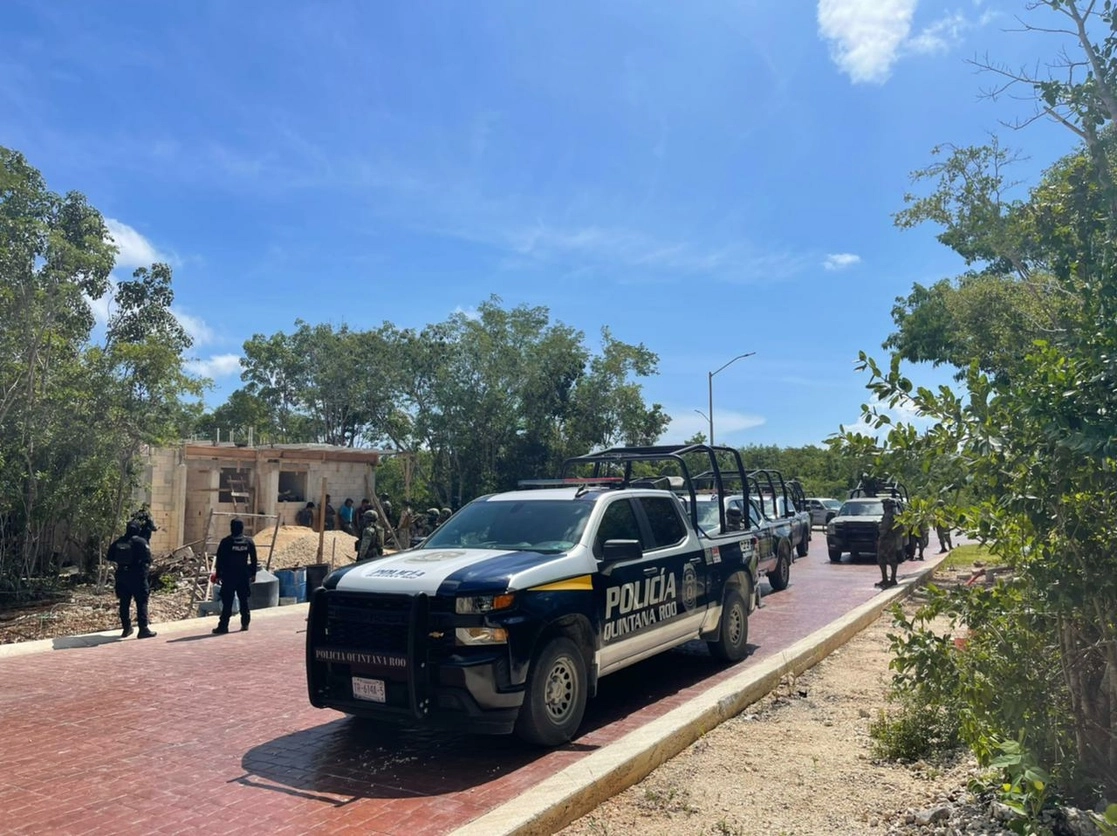 En imagen de archivo, policías de Quintana Roo durante un operativo. Foto tomada de facebook.com/sspqroo