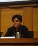 Irene Espinosa en un evento de diciembre de 2019. Foto Jesús Villaseca