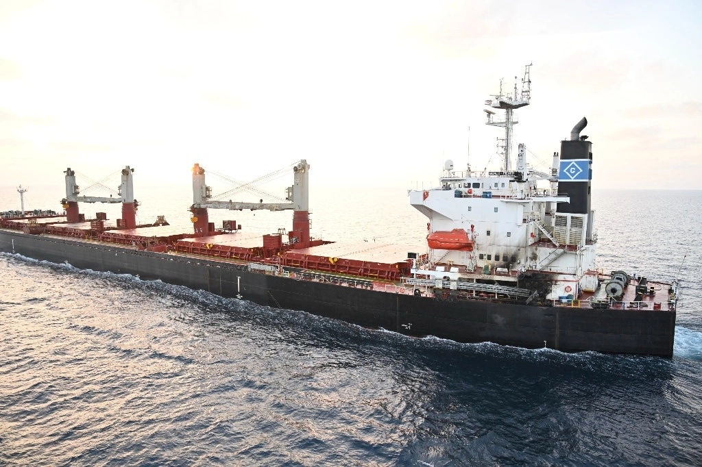 Hasta el 90% del transporte de mercancías mundial se realiza por barco. Por eso, el transporte marítimo es un elemento esencial para la descarbonización. Foto Ap