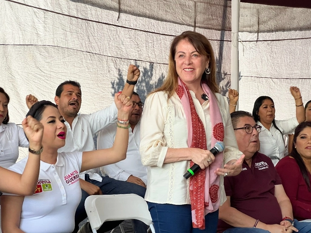 Margarita González Saravia, candidata de Morena a gobernadora de Morelos. Foto Rubicela Morelos