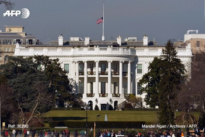 Aspectos de la Casa Blanca. Foto Afp