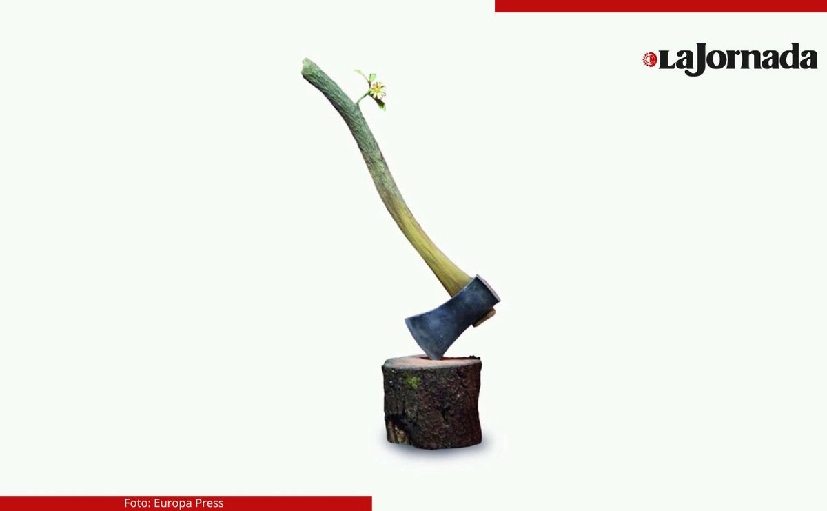 Reproducción de escultura de fibra de vidrio de los artistas Escif y Banksy incluida en la exposición "Naixen oliveres" a Gaza.