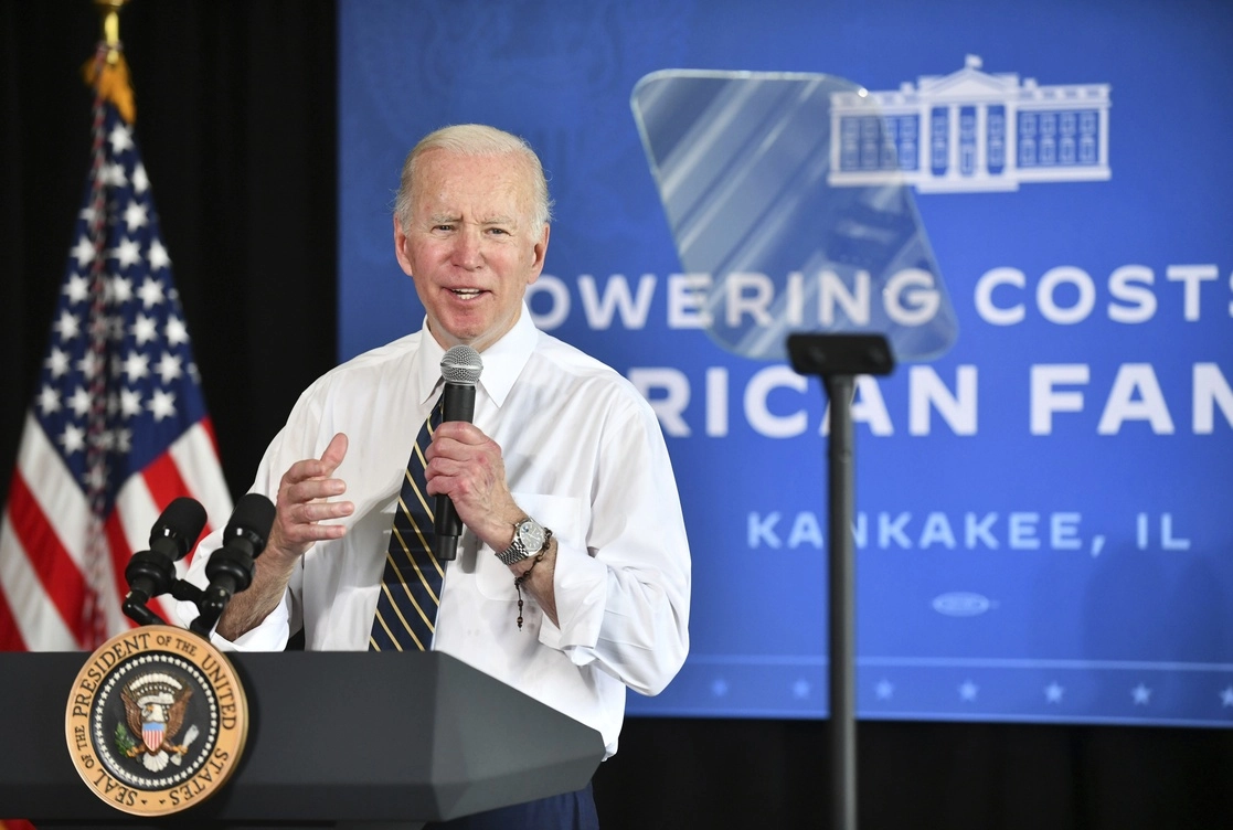 El presidente Joe Biden en conferencia. Foto Ap