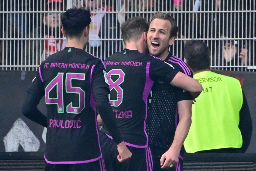 Harry Kane anotó con el Bayern Múnich su gol 33 en Bundesliga. Foto Afp 