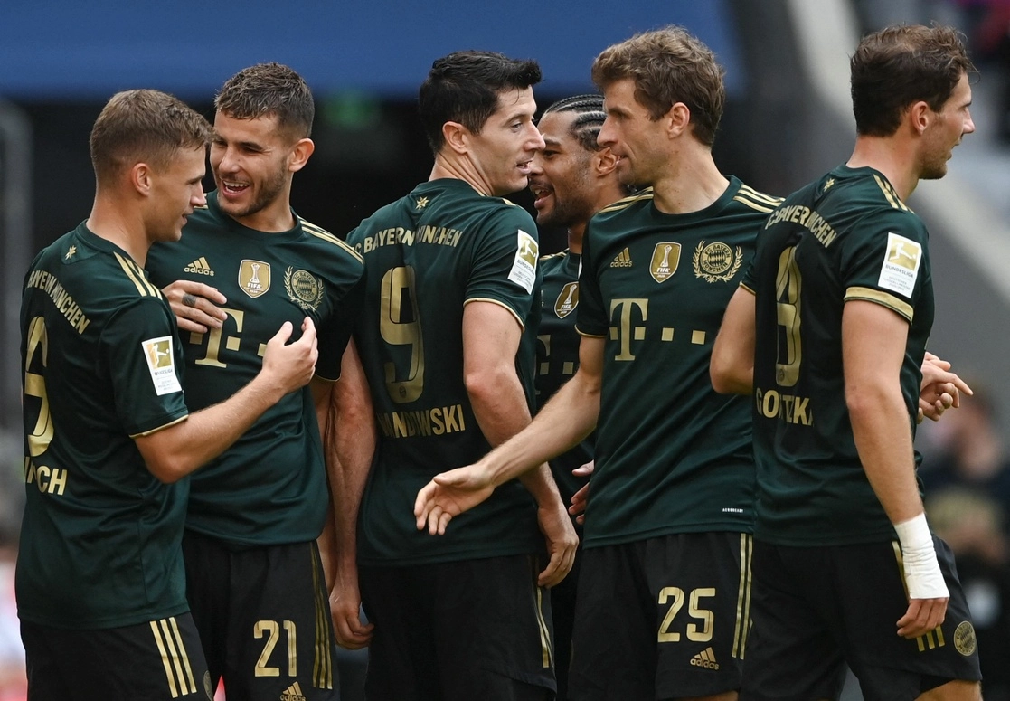 El Bayern Múnich suma cuatro victorias y un empate en la temporada 2021-2022 de la Bundesliga. Foto Afp