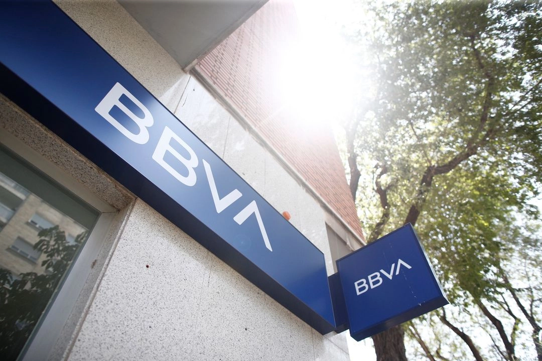 Sucursal del banco BBVA en Madrid.