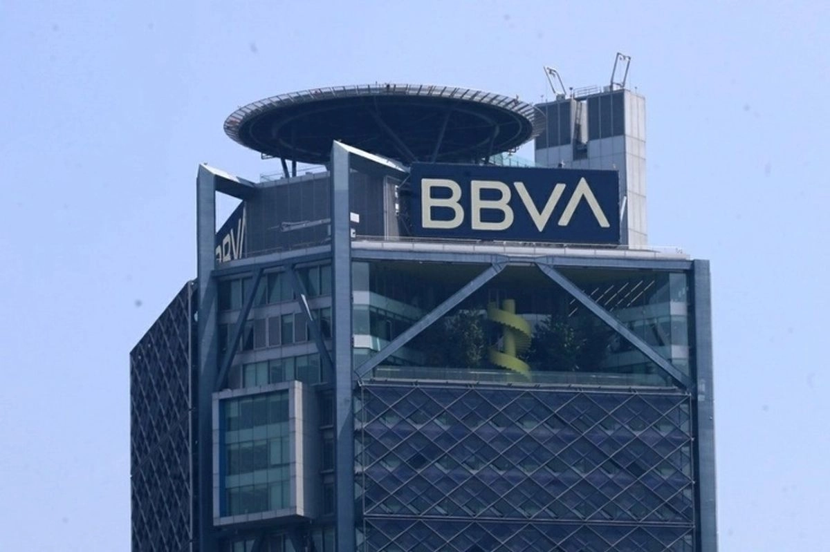 Perspectiva de la Torre BBVA en la Ciudad de México. Foto 