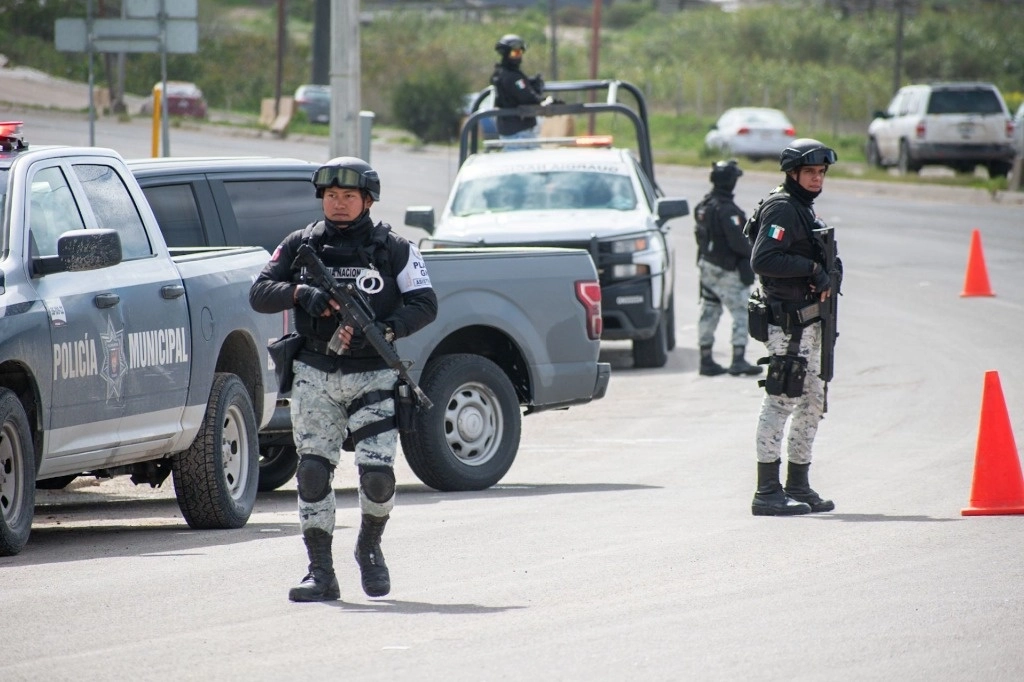 Presencia policiaca en Tijuana. Foto Cuartoscuro 