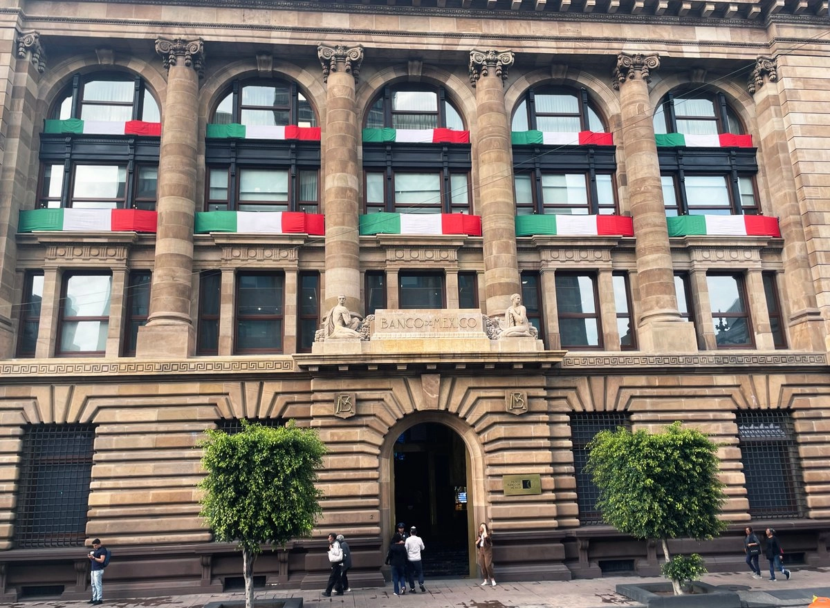 Sede del Banco de México en el Centro Histórico de la capital del país, el 4 de septiembre de 2025. Foto 