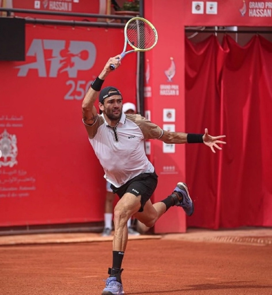Matteo Berrettini se impuso en dos set al español, Roberto Carballés, en la final del ATP 250 de Marrakech. Foto Tomada del Instagram matberrettini / Archivo