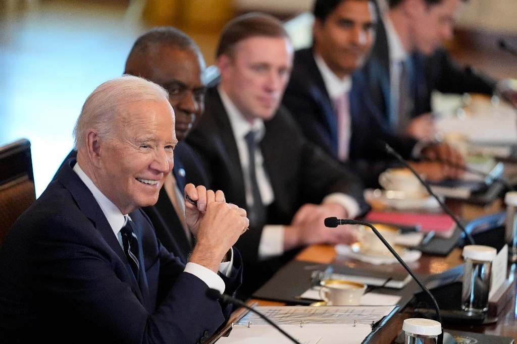 El mandatario estadunidense, Joe Biden aseguró la candidatura demócrata para las elecciones presidenciales. Foto Ap