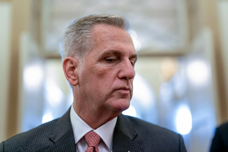 Kevin McCarthy en conferencia este jueves. Foto Ap
