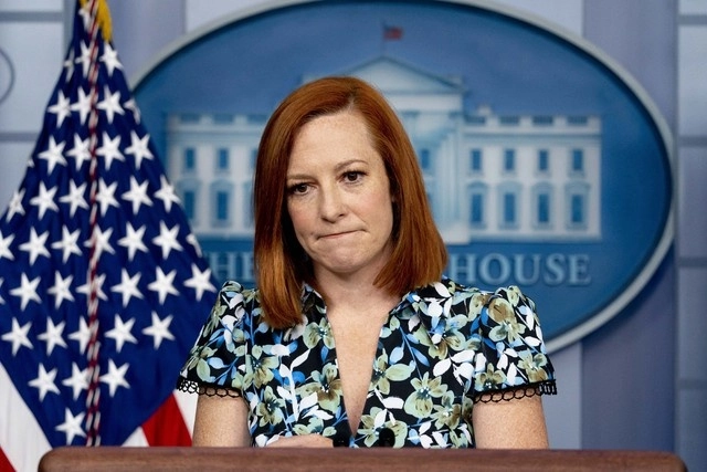 Jen Psaki, vocera de la Casa Blanca dijo que el límite de refugiados en EU se incrementará para el 15 de mayo. Foto Ap 
