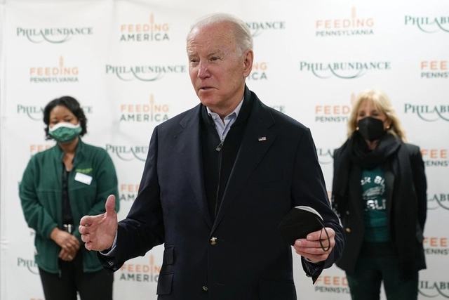 El presidente de Estados Unidos, Joe Biden, calificó como un "acto de terrorismo" la toma de rehenes en una sinagoga de Texas ayer. Foto Ap 