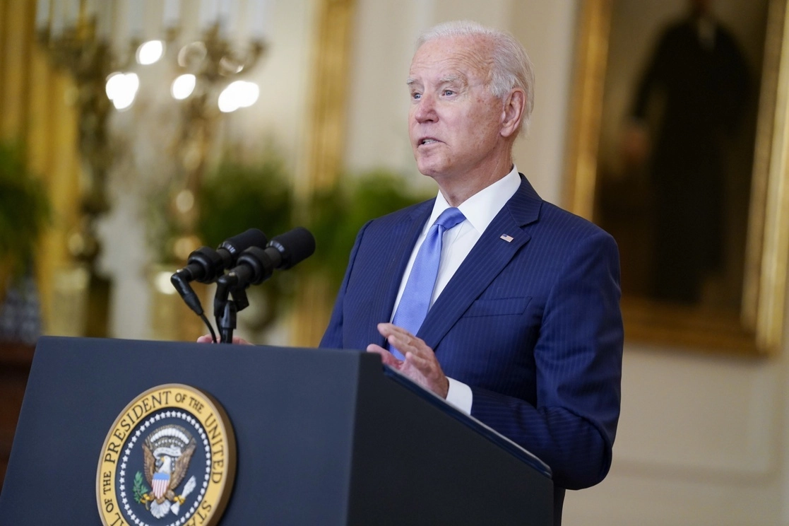 El presidente estadunidense, Joe Biden, durante un evento en la Casa Blanca. Foto Ap / Archivo
