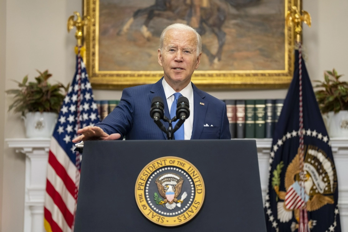 Joe Biden en conferencia este jueves. Foto Europa Press