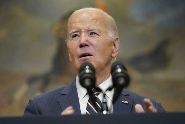 El presidente de Estados Unidos, Joe Biden, dijo que está dispuesto a hacer concesiones en las negociaciones con los republicanos sobre sus demandas de reformas en la frontera con México si a cambio aprueban más ayuda para Ucrania. Foto Ap 