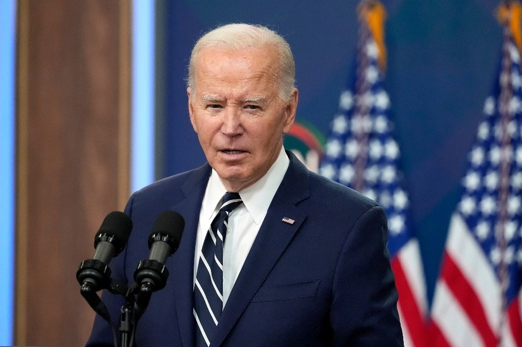 El presidente estadunidense Jose Biden, durante una conferencia de prensa en abril pasado. Foto Ap.