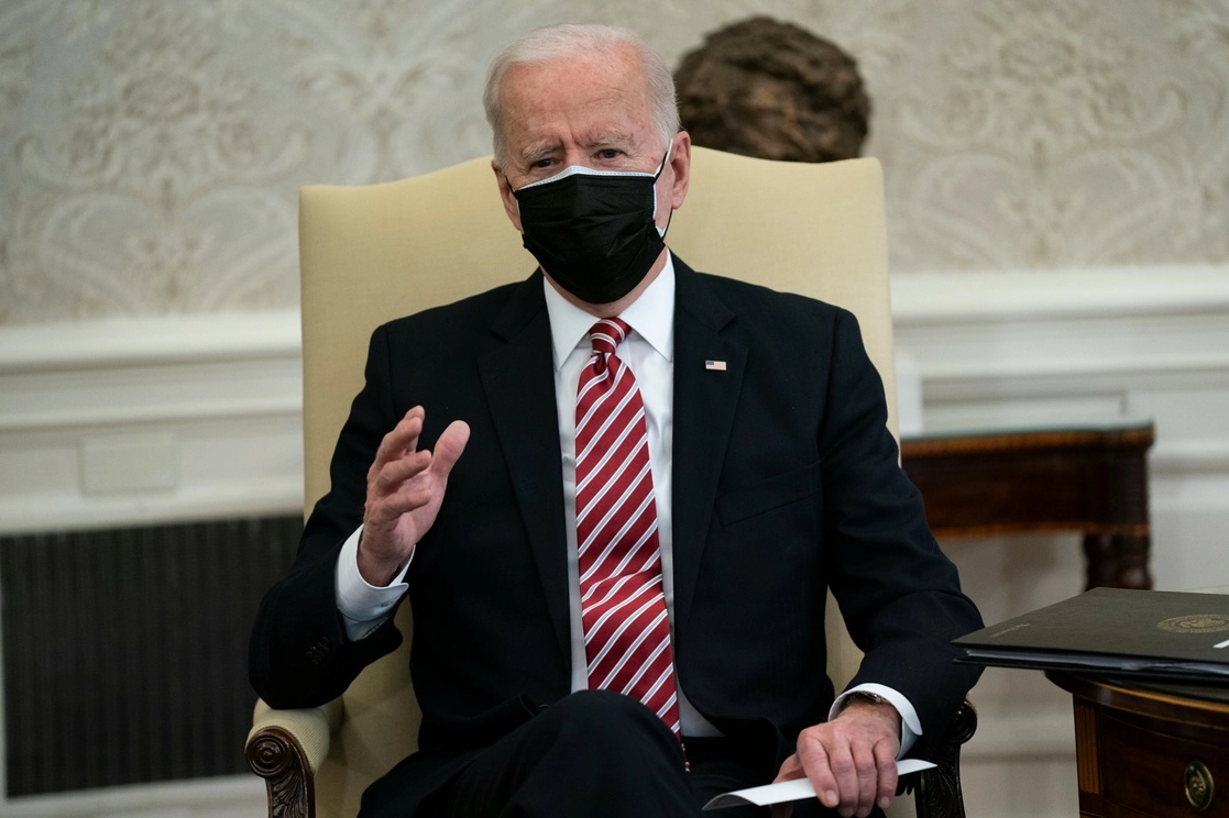 Joe Biden en la Oficina Oval de la Casa Blanca este miércoles. Foto Ap