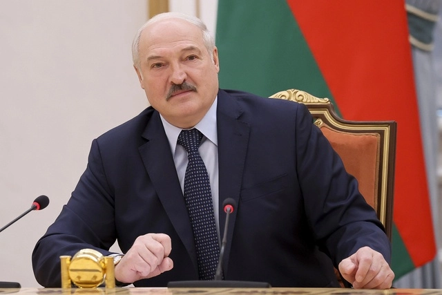 El presidente bielorruso, Alexander Lukashenko, en Minsk. Foto Ap / Archivo