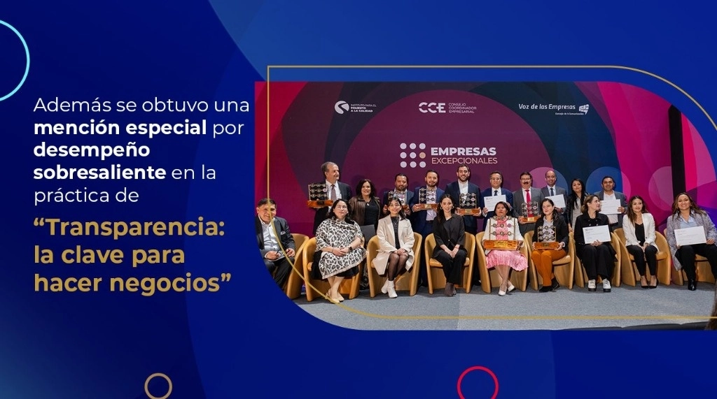 Aspectos del evento donde fue galardonada la empresa.