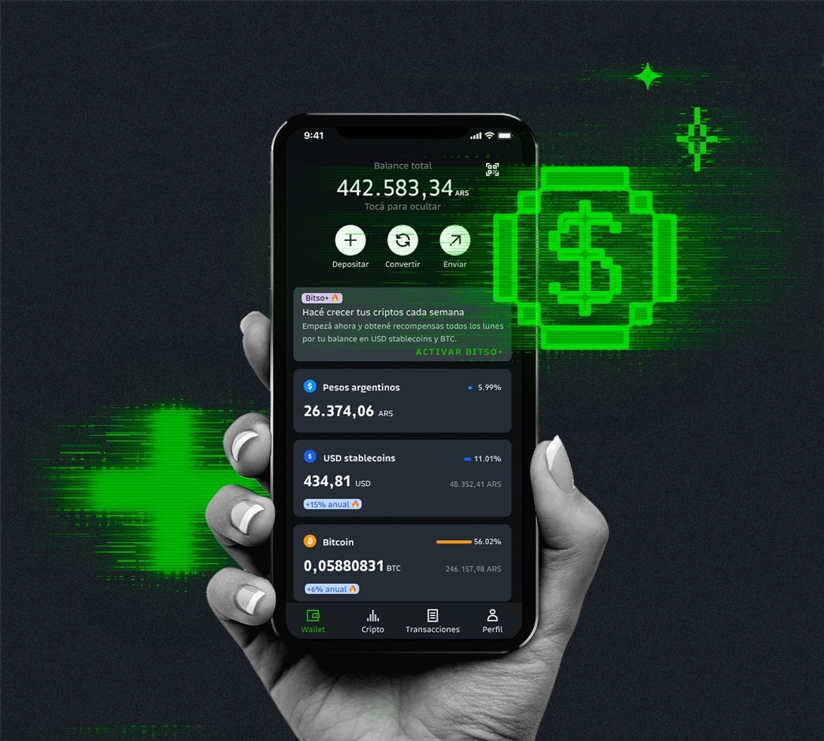 La compra puede ser en pesos y dólares, disponible las 24 horas y ofrece liquidez. Foto 