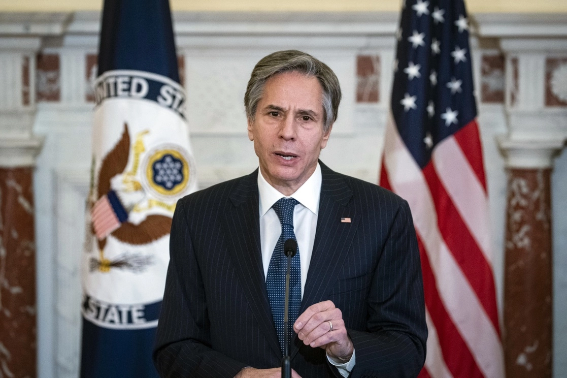 El secretario de Estado, Antony Blinken, habló con el mandatario colombiano, Iván Duque, sobre la situación en Venezuela. La imagen, el lunes pasado en Washington. Foto Ap / Archivo