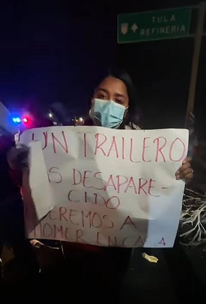 Los familiares relataron que la última vez que tuvieron contacto con Homer fue el pasado 27 de marzo cuando se encontraba en Tula  conduciendo el  tráiler. Foto La Jornada