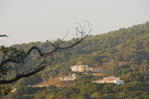 Complejo turístico Limoncitos Grill, propiedad de la empresaria canadiense Angela Birkenbach, en San Blas, Nayarit. Para su edificación, según ejidatarios, fue deforestada una extensa superficie sin permiso de las autoridades, lo que afectó la fauna y la flora. Foto Javier Santos