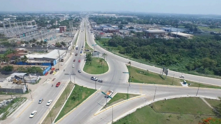 Imagen aérea de una vialidad en Reynosa. Foto Cuartoscuro / archivo 