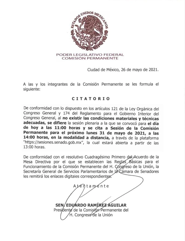 Imagen tomada de @senadomexicano