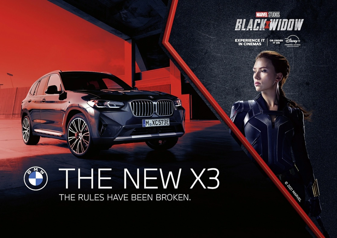 Hoy se estrena a nivel mundial la película Black Widow , en la que los modelos BMW X3 y el nuevo Serie 2 Gran Coupé serán los  coprotagonistas.
Foto. Cortesía BMW de México.
